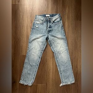 PISTOLA Distressed Straight Ankle Length Jean | Sz: 24